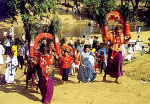Kavadi Dancers at Katharagama